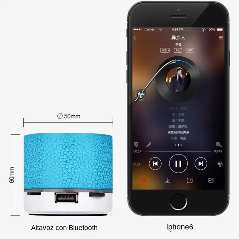 Mini LED Bluetooth Speaker โ Wireless Subwoofer