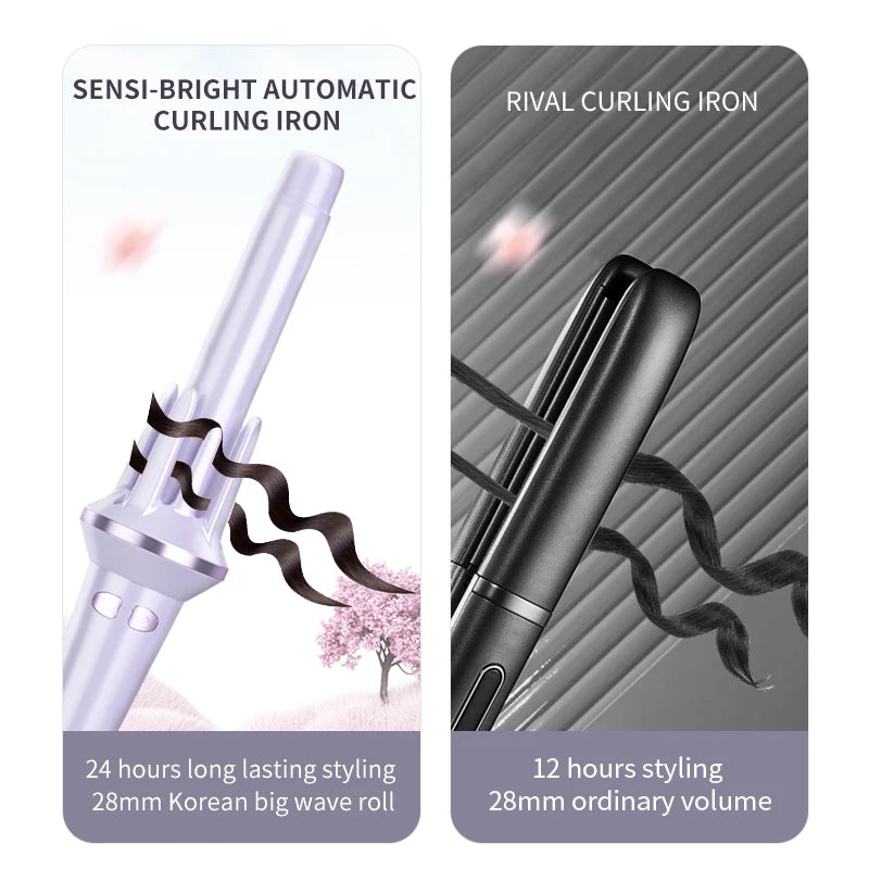 Pro Curling Iron with Auto Curl & Ion Tech