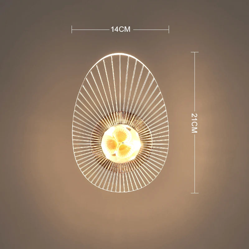 Nordic Rotatable Golden Bird LED Wall Lamp
