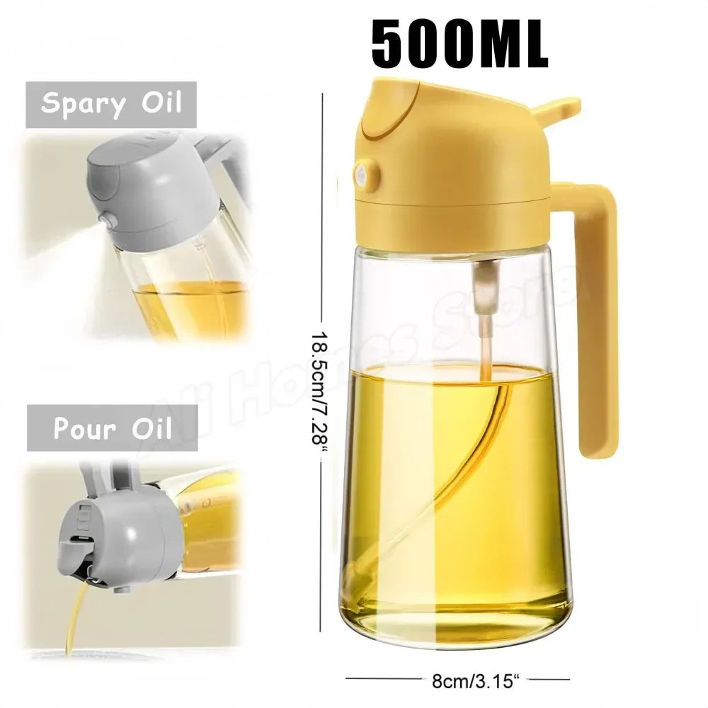 2-in-1 Oil Dispenser Bottle & Sprayer