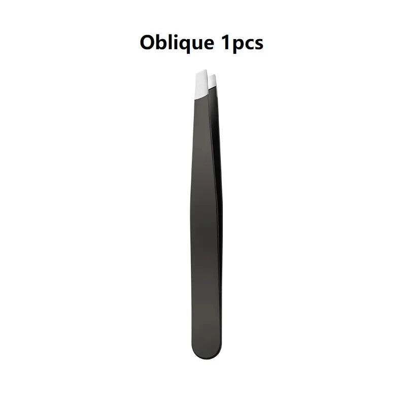 4pcs Colorful Stainless Steel Eyebrow Tweezer