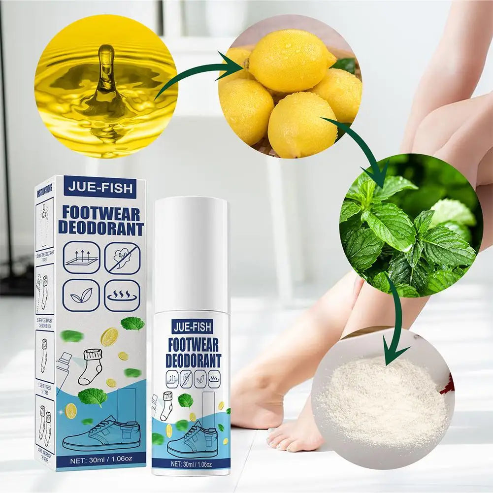 Foot & Shoe Deodorizing Spray β 60ml Plant-Based Odor