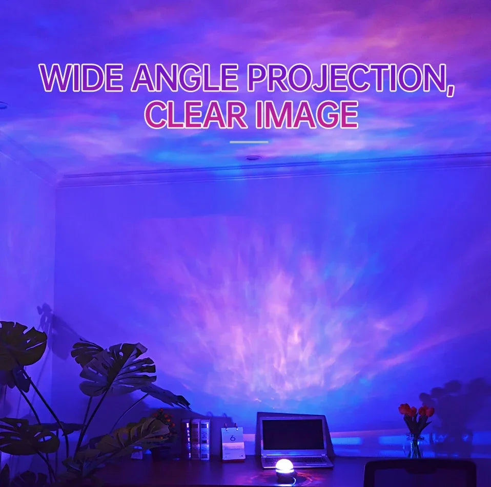 LED Northern Lights & Starry Sky Projector โ Remote Control, Auto-Rotate, Multi-Style Galaxy Lamp for Home & Party Decor