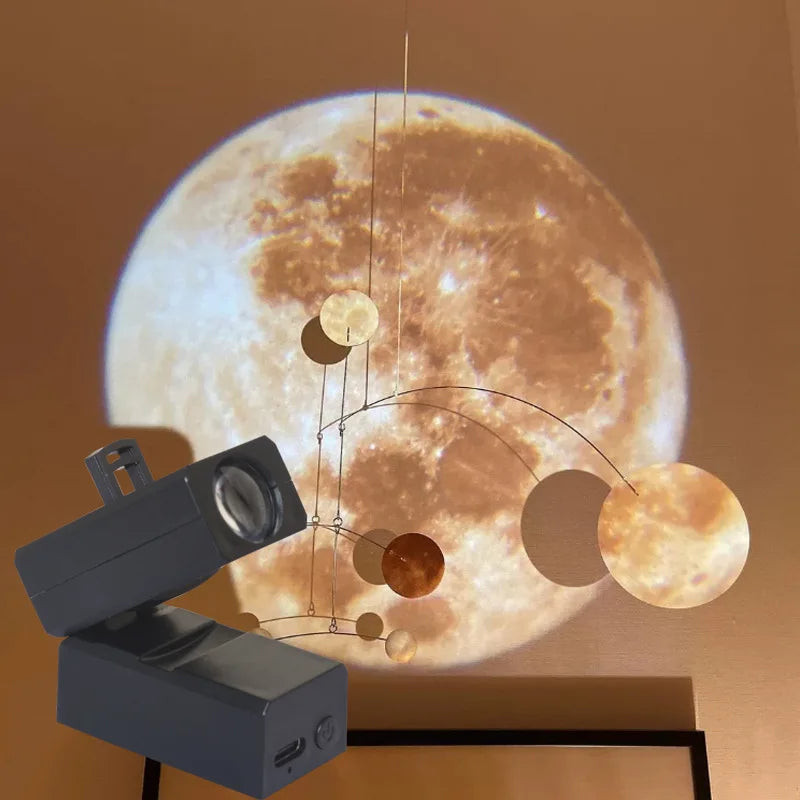 Earth & Moon Planet Projector Night Light