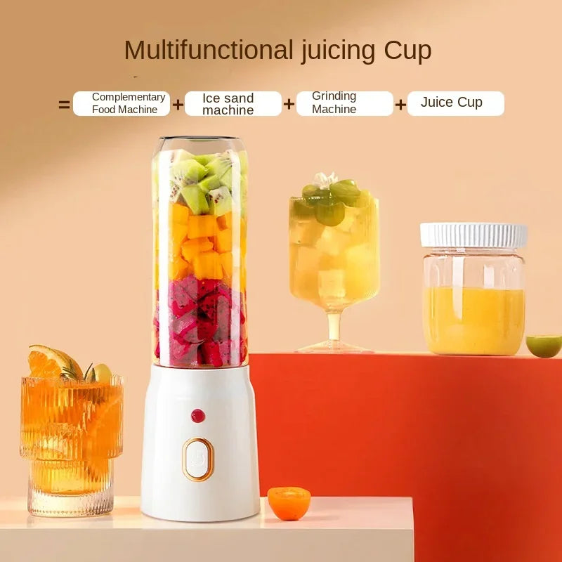 Powerful Mini Juicer – Crush Ice & Blend Smoothies Anywhere