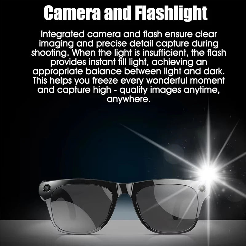 Smart Glasses with AI Translator & 50+ Features