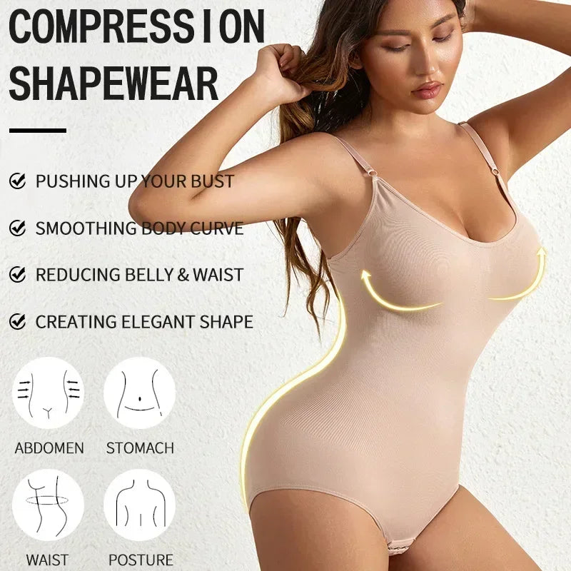 Seamless Slimming Shapewear – Tummy Control & Butt Lifting Bodysuit