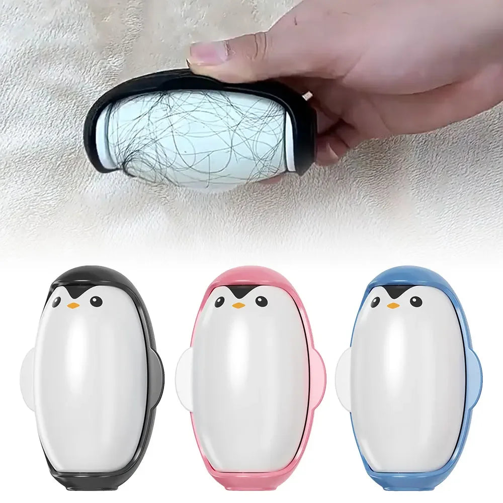Penguin Lint Remover Reusable Sticky Roller for Pet Hair & Clothes