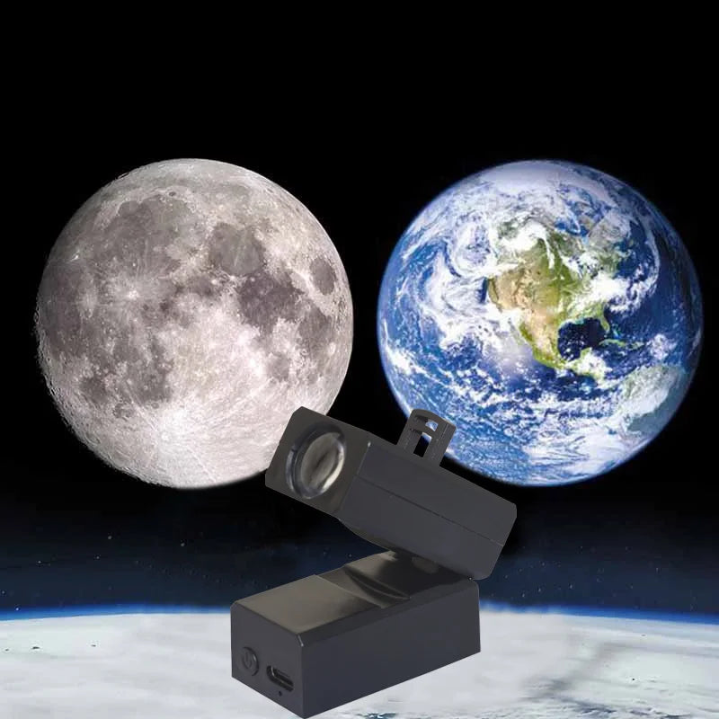 Earth & Moon Planet Projector Night Light