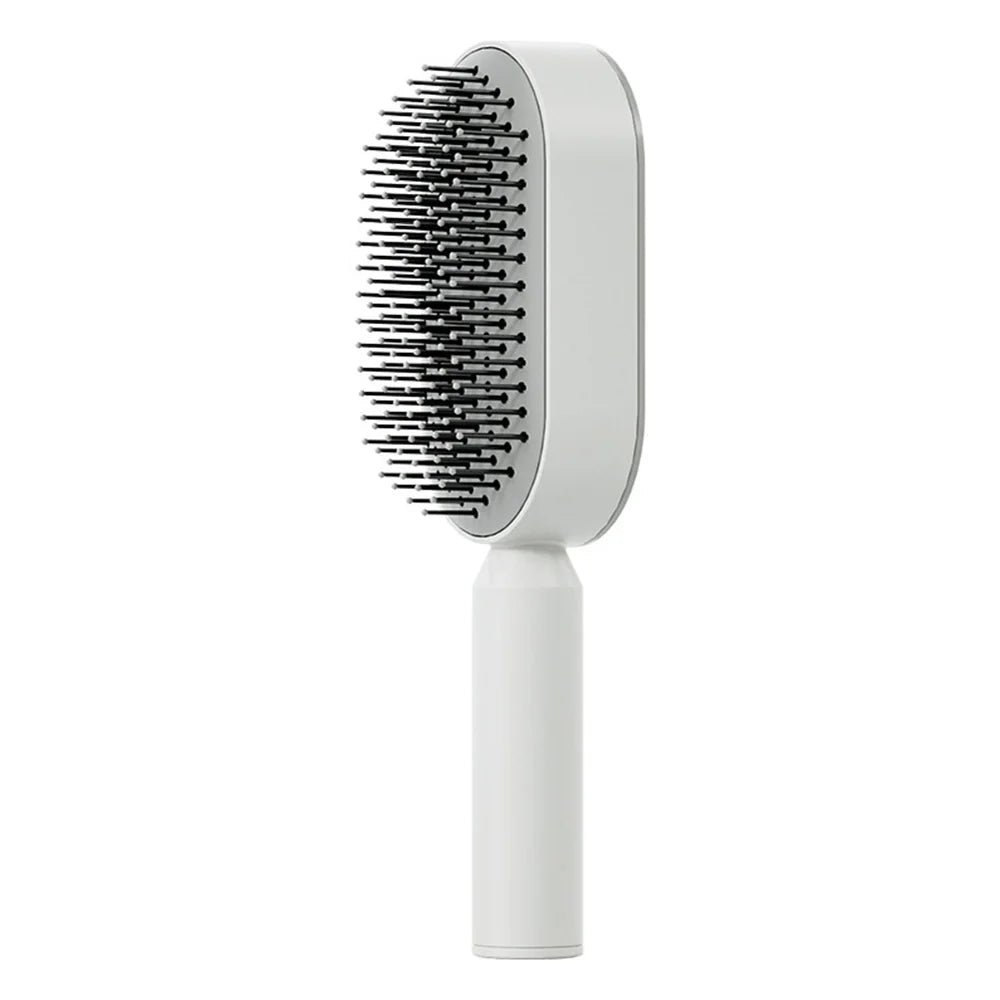 Self Cleaning Airbag Hairbrush Massage Comb for Wet, Dry & Curly Hair
