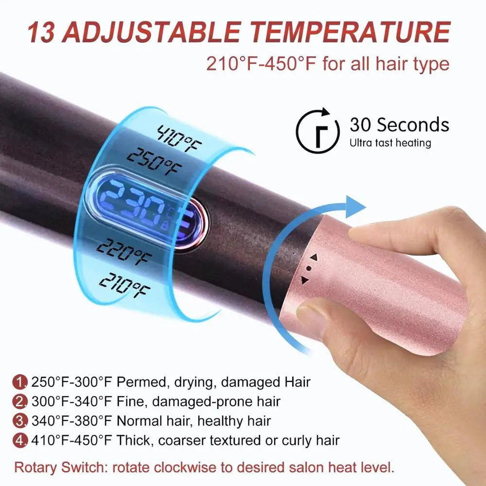 2-in-1 Hair Straightener & Curler