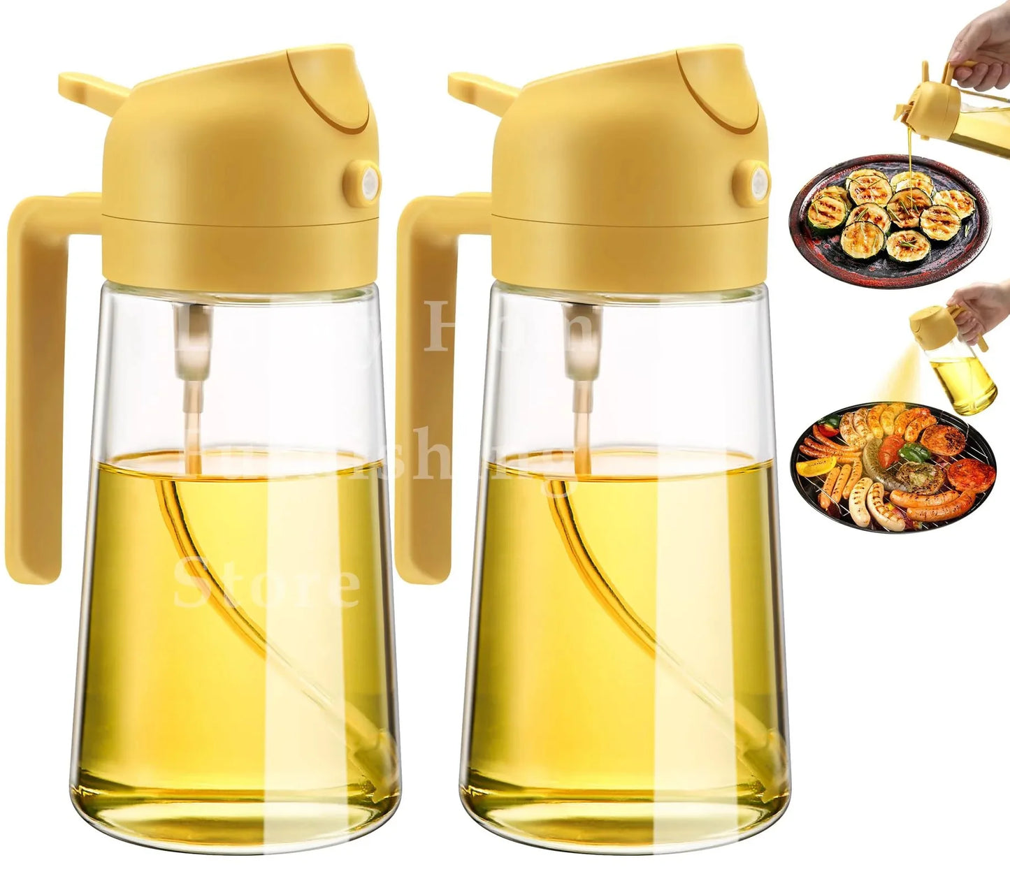 2-in-1 Oil Dispenser Bottle & Sprayer