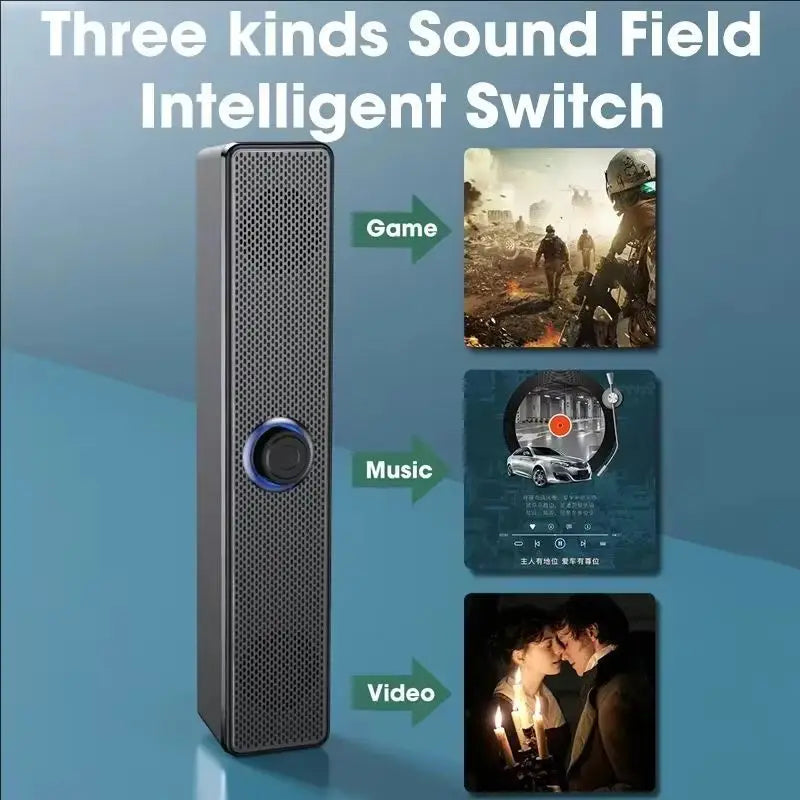 Wireless & Wired Soundbar with Bluetooth
