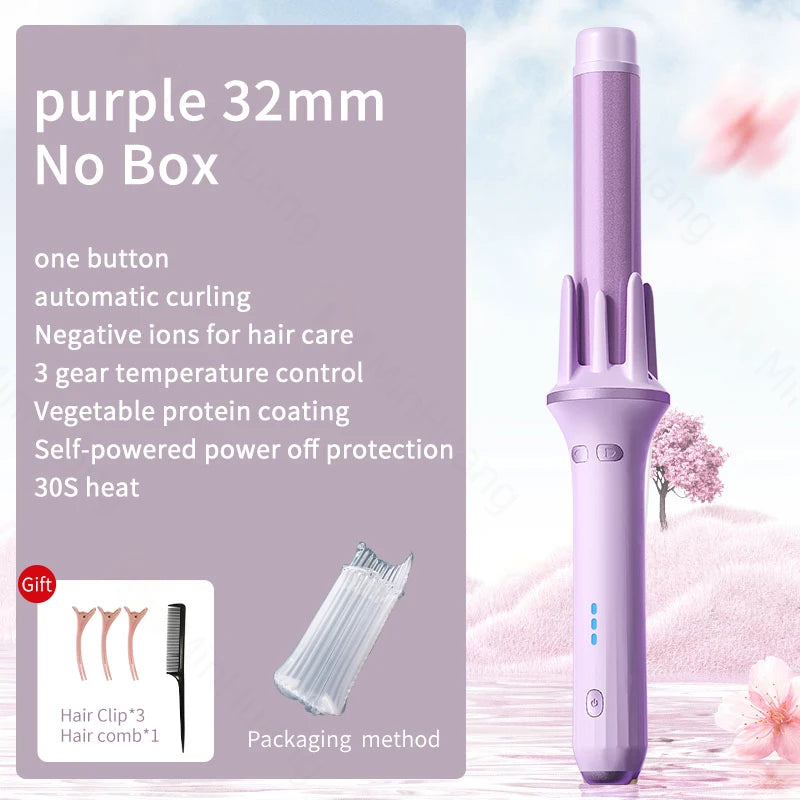 Pro Curling Iron with Auto Curl & Ion Tech