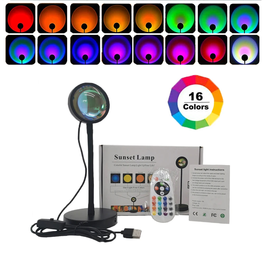 Sunset Projection Lamp with Bluetooth & App Control