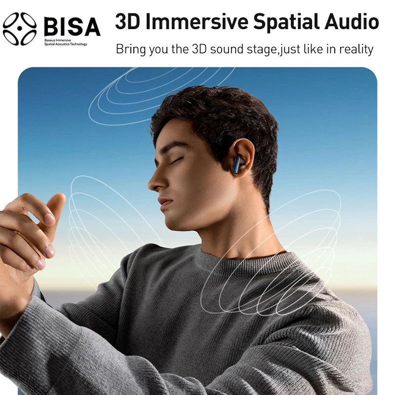 Wireless ANC Earbuds Hybrid Noise Canceling & 3D Audio