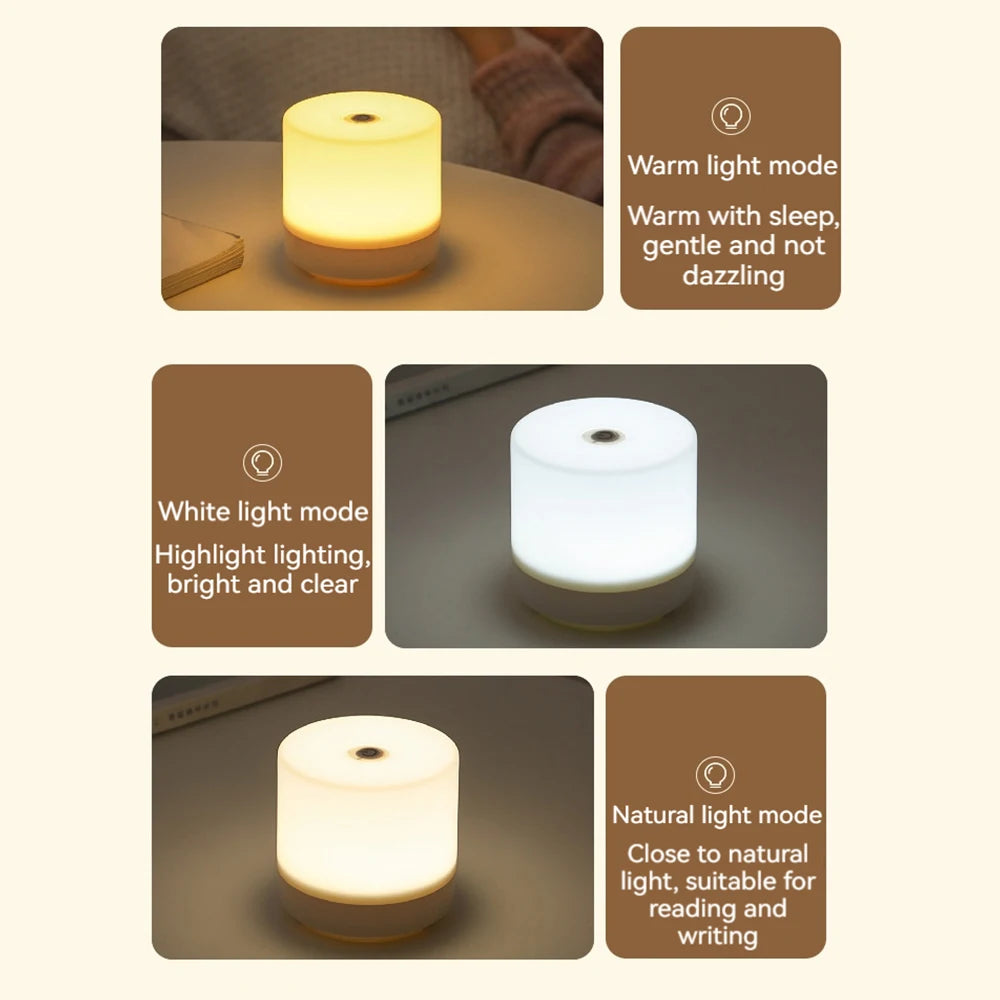 USB Touch Bedside Lamp