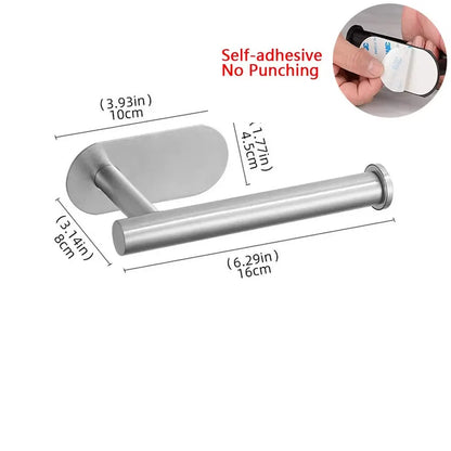 Luxury Black Gold Toilet Paper Holder with Phone Shelf