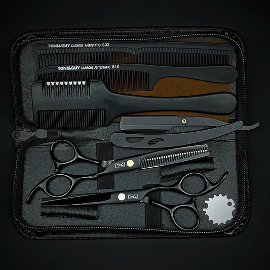 Professional 6" Japan 440C Hairdressing Scissors & Thinning Tools Set
