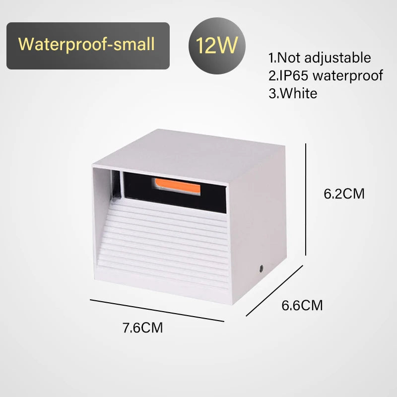 LED Wall Lamp with Motion Sensor – IP65 Waterproof