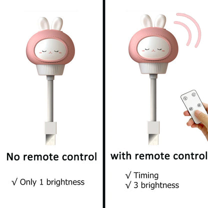 CuddleGlow Night Light – Cute USB Lamp with Remote for Kids & Babies