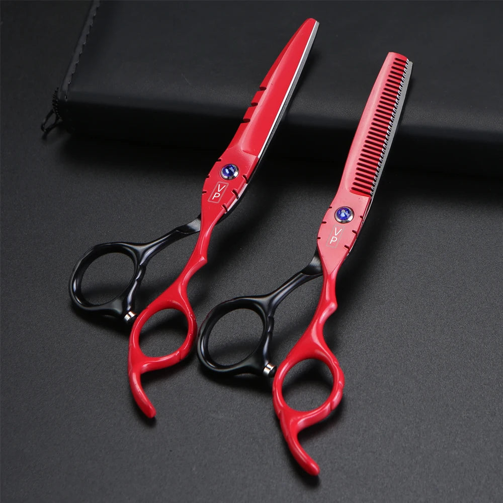 6 Japanese Professional Hairdressing Scissors Set