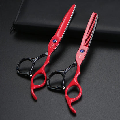 6 Japanese Professional Hairdressing Scissors Set