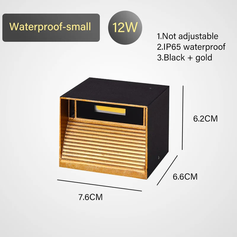 LED Wall Lamp with Motion Sensor – IP65 Waterproof