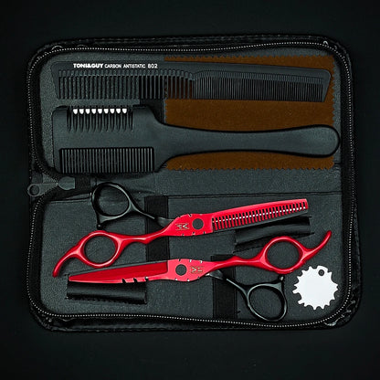 Professional 6" Japan 440C Hairdressing Scissors & Thinning Tools Set