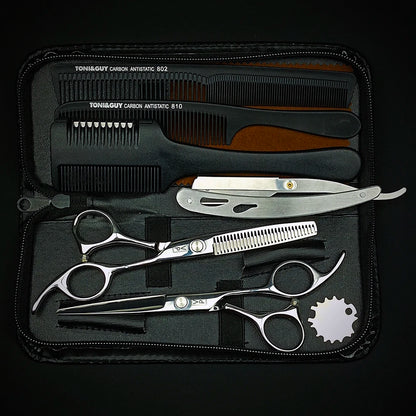 Professional 6" Japan 440C Hairdressing Scissors & Thinning Tools Set