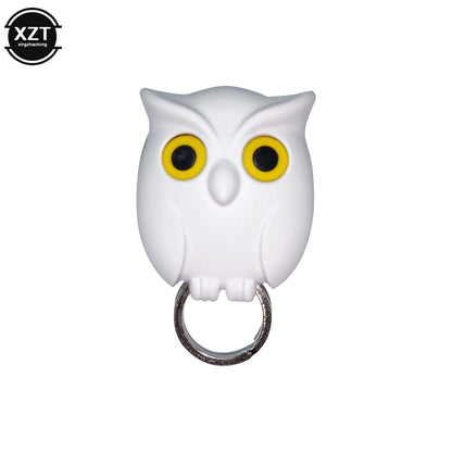 Creative Owl Magnetic Key Holder Eye-Opening Wall Hook for Home Decor