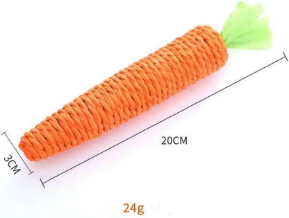 Bite Proof Carrot Cat Teaser Stick