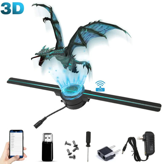 3D Holographic Fan Projector with WiFi – 42CM Display