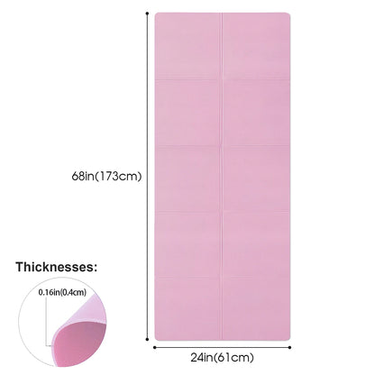Non-Slip EVA Yoga Mat 4mm Thick
