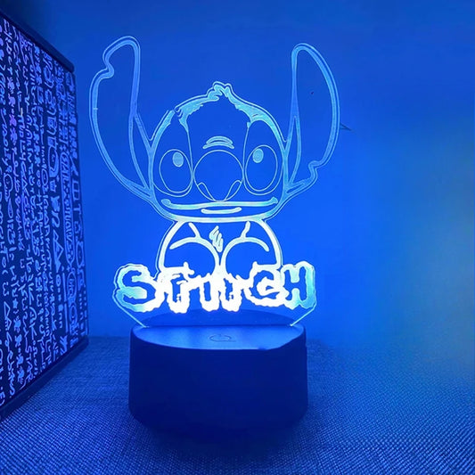 Anime Character Stitch 3D Night Light