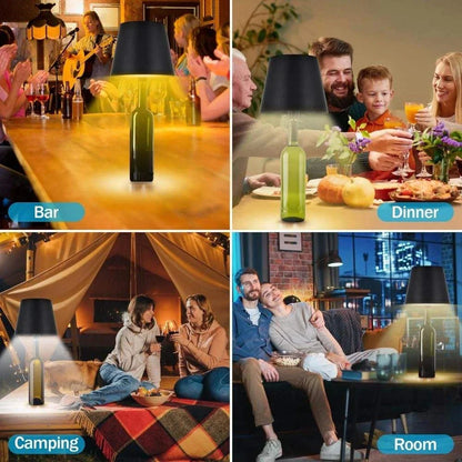 USB Bottle Table Lamp – Touch Control, 3 colors