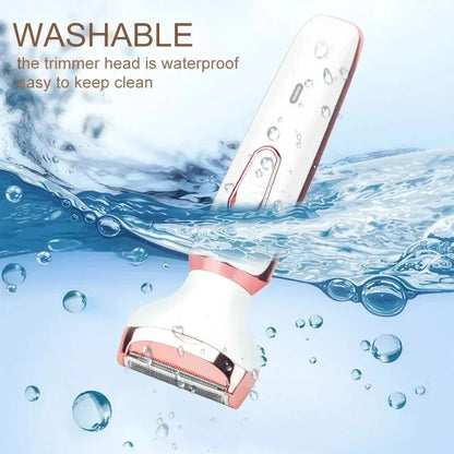 4-in-1 Electric Epilator for Women – Facial Hair Remover, Bikini, Nose & Eyebrow Trimmer