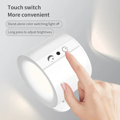 LED Magnetic Wall Light – 360° Rotatable