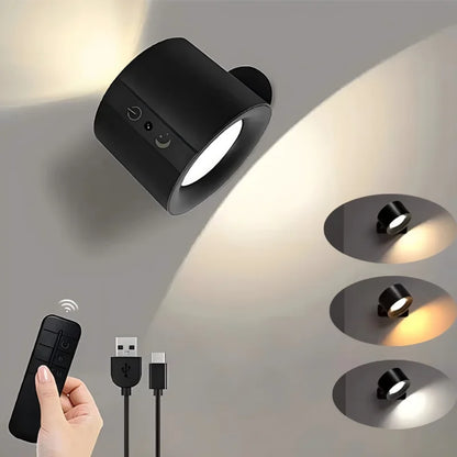 LED Magnetic Wall Light – 360° Rotatable