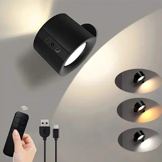 LED Magnetic Wall Light – 360° Rotatable