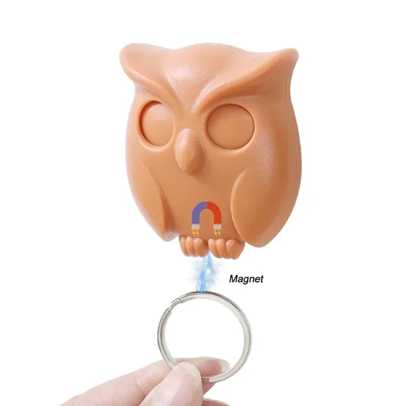 Magnetic Owl Key Holders – Self-Adhesive Wall Hooks (Set Of 3)