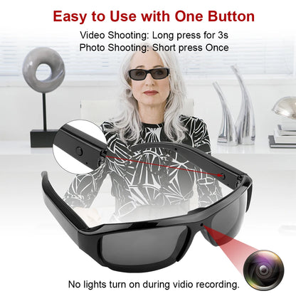 Mini 1080P HD Spy Camera Glasses
