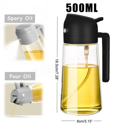 2-in-1 Oil Dispenser Bottle & Sprayer
