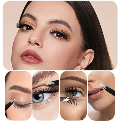 4pcs Colorful Stainless Steel Eyebrow Tweezer