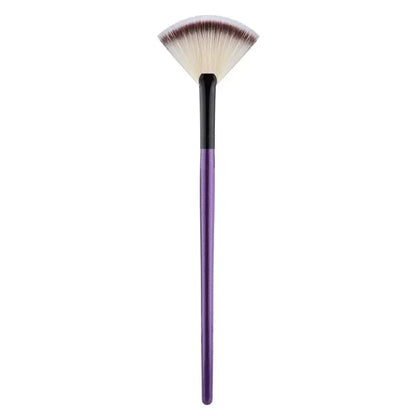 Large Flat Highlight Blush Fan-Shaped Makeup Brush Powder Loose Powder Face Brush Korean Soft Cosy Even Color Tools For Women