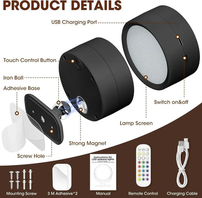 360° Rotatable LED Wall Sconce