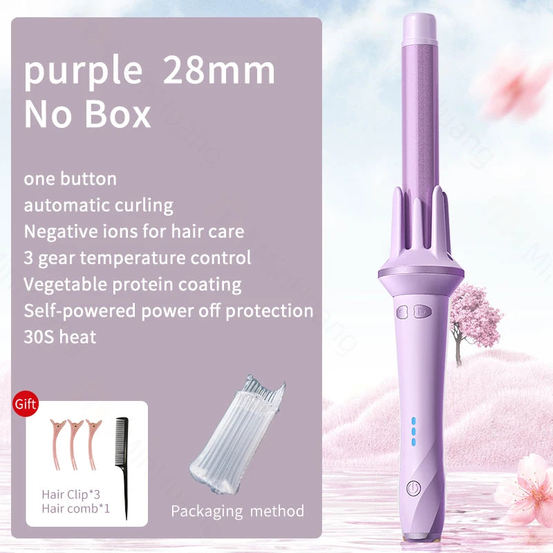 Pro Curling Iron with Auto Curl & Ion Tech