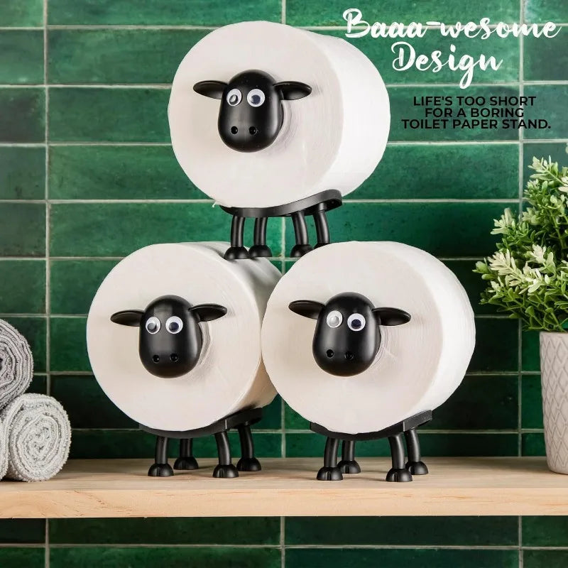 Black Sheep Toilet Paper Holder