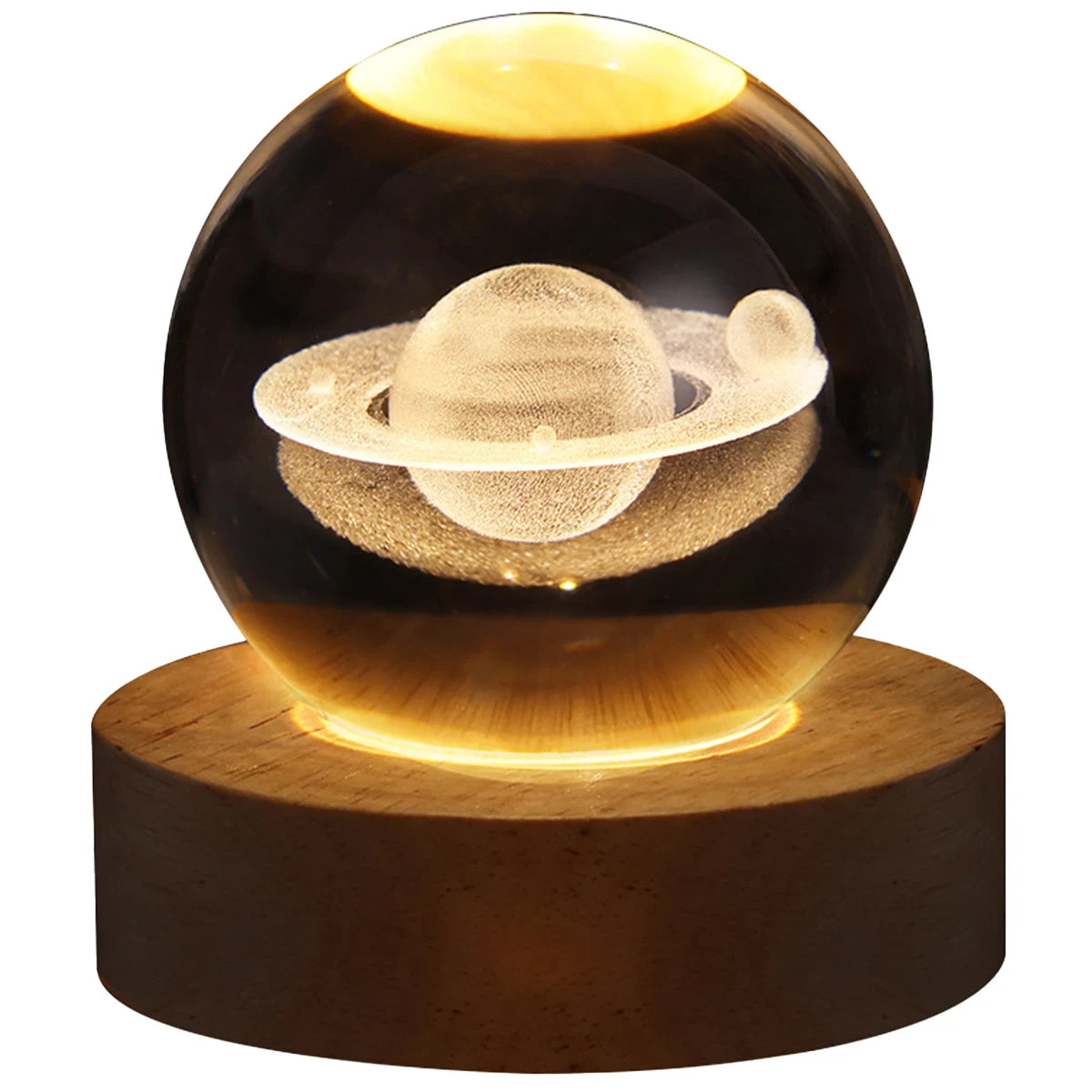 3D Galaxy Crystal Ball LED Night Light