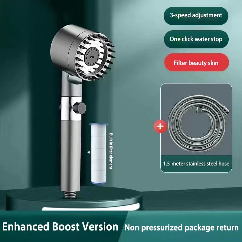 3-Mode Pressurized Shower Head